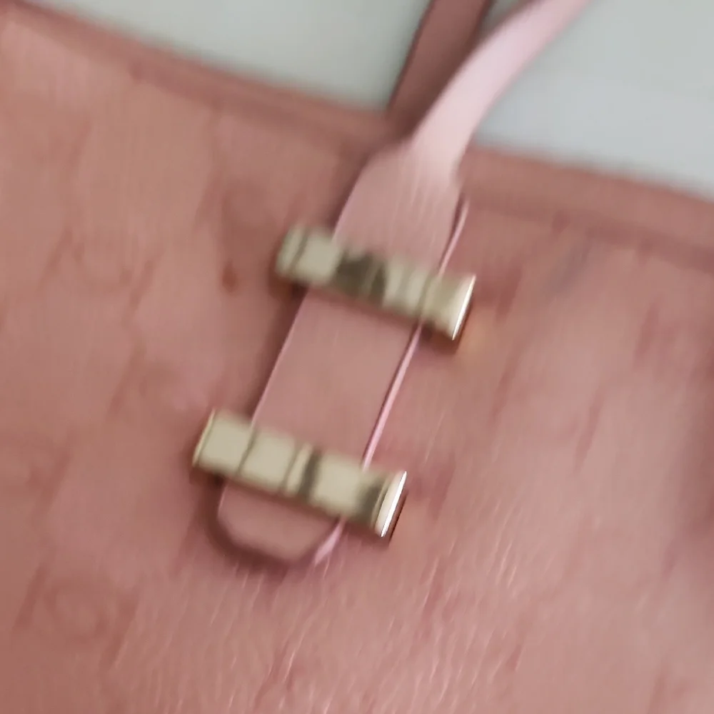 Large BEBE Peachy Pink Tote Bag